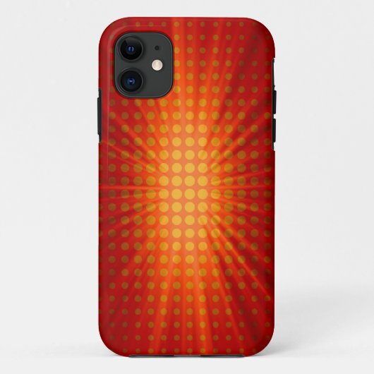 Red Polka Dots met Star Light Case-Mate iPhone Case (Achterkant)