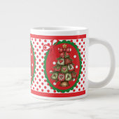 Red Polka Dots Mug Grote Koffiekop (Rechts)