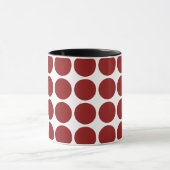 Red Polka Dots on White Mok (Midden)