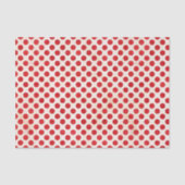Red Polka Dots Pattern Tissuepapier (Voorkant)