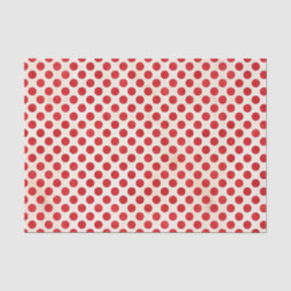 Red Polka Dots Pattern Tissuepapier