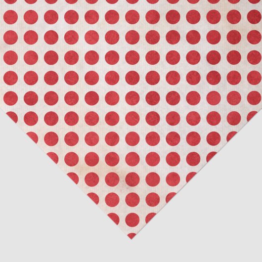 Red Polka Dots Pattern Tissuepapier (Detail)
