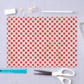 Red Polka Dots Pattern Tissuepapier (Craft)