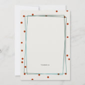 Red Polka Dots Photo Holiday Kaart (Achterkant)