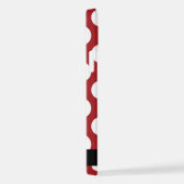 Red Polka Dots, Polka Dot Pattern, Jouw naam iPhone Hoesje (Rechterkant)