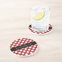 Red Polka Dots, Polka Dot Pattern, Jouw naam