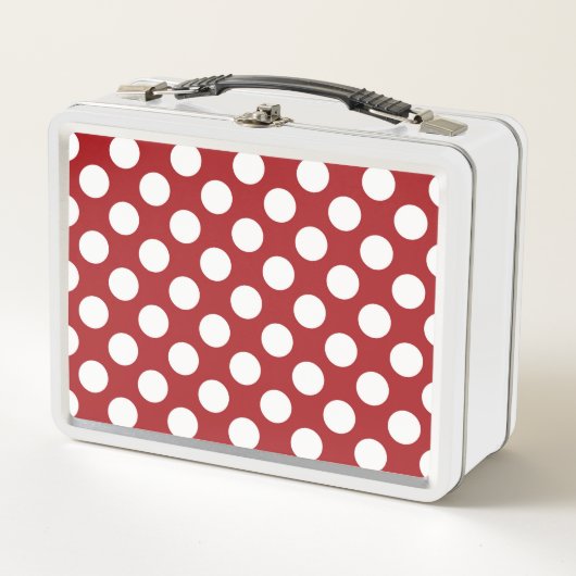 Red Polka Dots, Polka Dot Pattern, Stippen, gedopt (Voorkant)