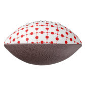 Red Polka Dots, Polka Dot Pattern, Stippen, gedopt American Football (Gedraaid 90)
