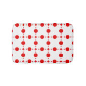 Red Polka Dots, Polka Dot Pattern, Stippen, gedopt Badmat (Voorkant)