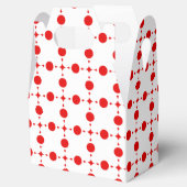 Red Polka Dots, Polka Dot Pattern, Stippen, gedopt Bedankdoosjes (Geopend)