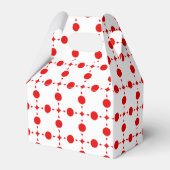 Red Polka Dots, Polka Dot Pattern, Stippen, gedopt Bedankdoosjes (Voorkant Zijde)