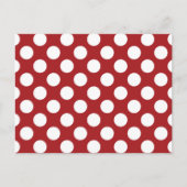 Red Polka Dots, Polka Dot Pattern, Stippen, gedopt Briefkaart (Voorkant)