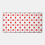 Red Polka Dots, Polka Dot Pattern, Stippen, gedopt Bureaumat (Voorkant)