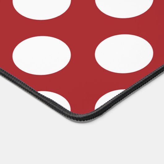 Red Polka Dots, Polka Dot Pattern, Stippen, gedopt Bureaumat (Hoek)