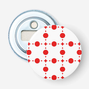 Red Polka Dots, Polka Dot Pattern, Stippen, gedopt Button Flesopener