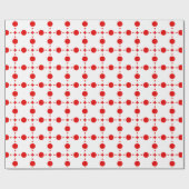 Red Polka Dots, Polka Dot Pattern, Stippen, gedopt Cadeaupapier (Vlak)