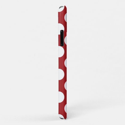 Red Polka Dots, Polka Dot Pattern, Stippen, gedopt Case-Mate iPhone Case (Achterkant/rechts)