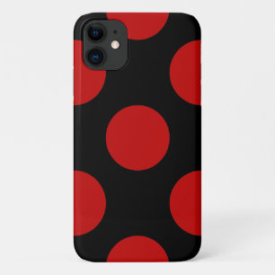 Red Polka Dots, Polka Dot Pattern, Stippen, gedopt iPhone 11 Hoesje