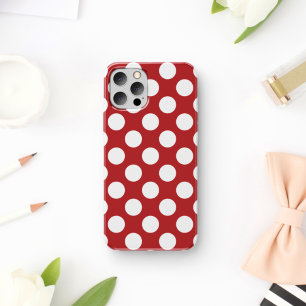 Red Polka Dots, Polka Dot Pattern, Stippen, gedopt Case-Mate iPhone Case