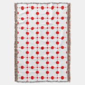 Red Polka Dots, Polka Dot Pattern, Stippen, gedopt Deken (Voorkant Verticaal)