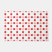 Red Polka Dots, Polka Dot Pattern, Stippen, gedopt Deurmat (Voorkant)