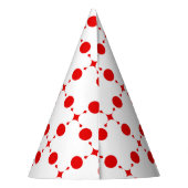 Red Polka Dots, Polka Dot Pattern, Stippen, gedopt Feesthoedjes (Achterkant)