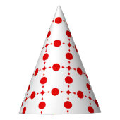Red Polka Dots, Polka Dot Pattern, Stippen, gedopt Feesthoedjes (Voorkant)