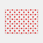 Red Polka Dots, Polka Dot Pattern, Stippen, gedopt Fleece Deken (Voorkant (Horizontaal))