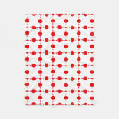 Red Polka Dots, Polka Dot Pattern, Stippen, gedopt Fleece Deken (Voorkant)