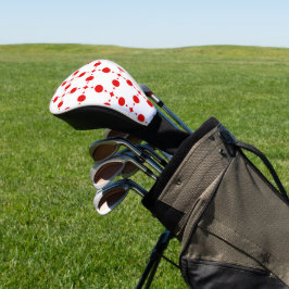 Red Polka Dots, Polka Dot Pattern, Stippen, gedopt Golfheadcover