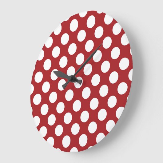 Red Polka Dots, Polka Dot Pattern, Stippen, gedopt Grote Klok (Hoek)