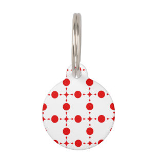 Red Polka Dots, Polka Dot Pattern, Stippen, gedopt Huisdierpenning