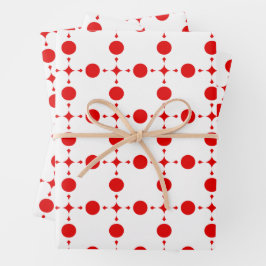 Red Polka Dots, Polka Dot Pattern, Stippen, gedopt Inpakpapier Vel