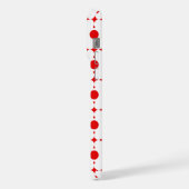 Red Polka Dots, Polka Dot Pattern, Stippen, gedopt iPhone Hoesje (Linkerkant)