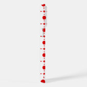 Red Polka Dots, Polka Dot Pattern, Stippen, gedopt iPhone Hoesje (Rechterkant)