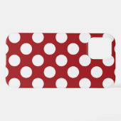 Red Polka Dots, Polka Dot Pattern, Stippen, gedopt iPhone Hoesje (Achterkant horizontaal)