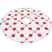 Red Polka Dots, Polka Dot Pattern, Stippen, gedopt Kerstboom Rok (Gekanteld)