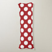 Red Polka Dots, Polka Dot Pattern, Stippen, gedopt Lichaamskussen (Voorkant Verticaal)