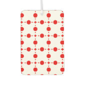Red Polka Dots, Polka Dot Pattern, Stippen, gedopt Luchtverfrisser (Voorkant)