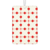 Red Polka Dots, Polka Dot Pattern, Stippen, gedopt Luchtverfrisser (Achterkant)