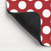 Red Polka Dots, Polka Dot Pattern, Stippen, gedopt Muismat (Hoek)
