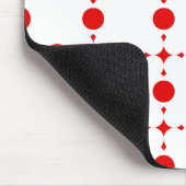 Red Polka Dots, Polka Dot Pattern, Stippen, gedopt Muismat (Hoek)