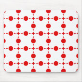 Red Polka Dots, Polka Dot Pattern, Stippen, gedopt Muismat (Voorkant)