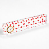 Red Polka Dots, Polka Dot Pattern, Stippen, gedopt Naambordje