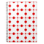 Red Polka Dots, Polka Dot Pattern, Stippen, gedopt Notitieboek (Voorkant)