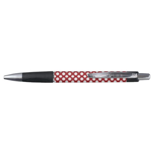 Red Polka Dots, Polka Dot Pattern, Stippen, gedopt Pen (Achterkant)
