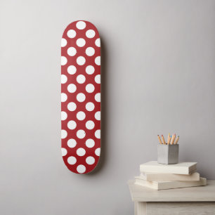 Red Polka Dots, Polka Dot Pattern, Stippen, gedopt Persoonlijk Skateboard