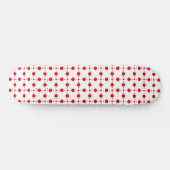 Red Polka Dots, Polka Dot Pattern, Stippen, gedopt Persoonlijk Skateboard (Horizontaal)
