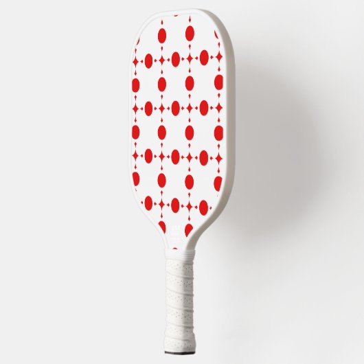 Red Polka Dots, Polka Dot Pattern, Stippen, gedopt Pickleball Paddle (Links)