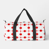 Red Polka Dots, Polka Dot Pattern, Stippen, gedopt Plunjezak (Voorkant)